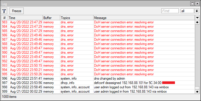 Mikrotik DoH IP Address Instead Of Domain Name HITOHA 